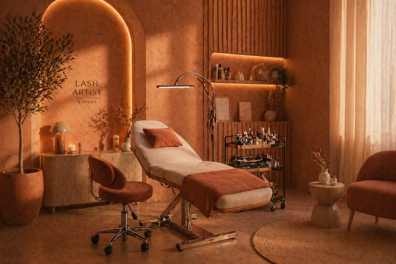 Luxury salon interior